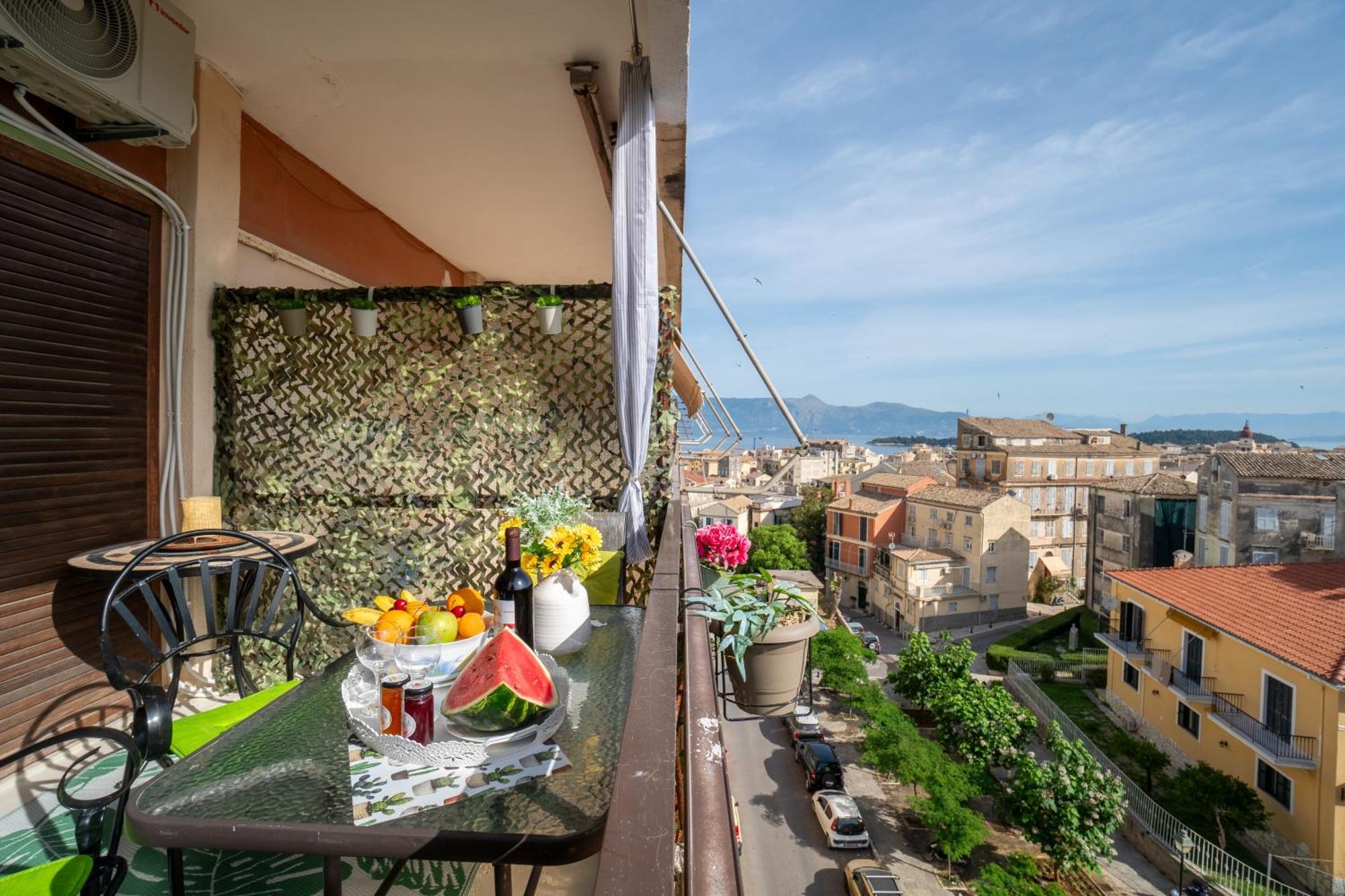 Corfu Panoramic View All The City Exterior foto