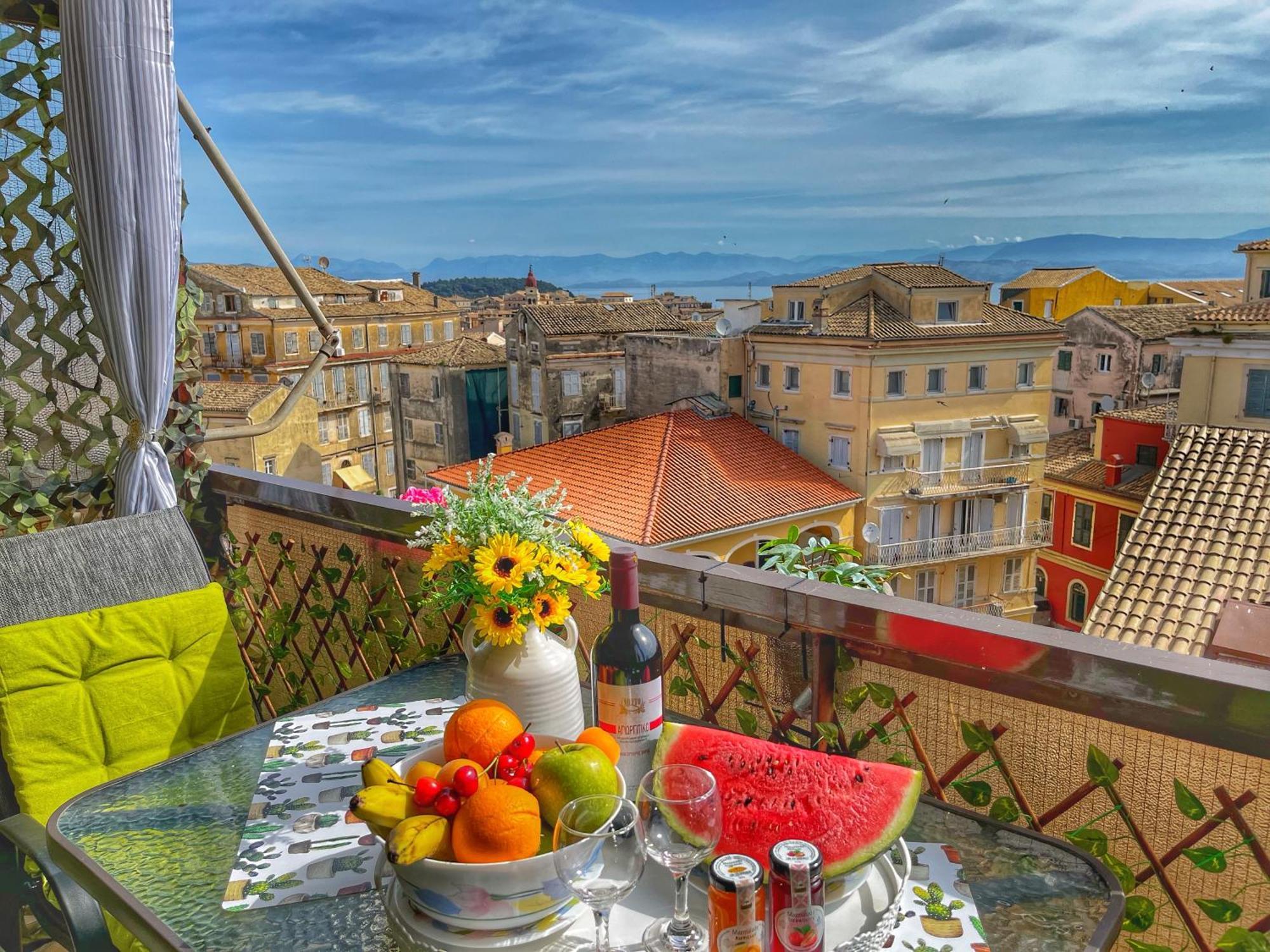 Corfu Panoramic View All The City Exterior foto